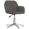 Image de vidaXL Chaise pivotante de bureau Gris foncÃ© Tissu
