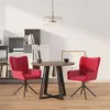 Image de vidaXL Chaises pivotantes à manger lot de 2 Rouge bordeaux Velours344814