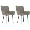 Image de vidaXL Chaises à manger lot de 2 Gris clair Velours344820