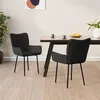Image de vidaXL Chaises à manger lot de 2 Noir Velours344826