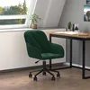 Image de vidaXL Chaise pivotante de bureau Vert foncÃ© Velours