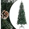 Image de vidaXL Sapin de Noël artificiel avec support Vert 210 cm PVC345176