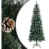 Image de vidaXL Sapin de Noël artificiel avec support Vert 240 cm PVC345177
