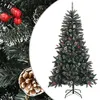 Image de vidaXL Sapin de Noël artificiel avec support Vert 180 cm PVC