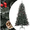 Image de vidaXL Sapin de NoÃ«l artificiel avec support Vert 180 cm PVC