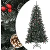 Image de vidaXL Sapin de Noël artificiel avec support Vert 210 cm PVC345181