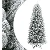 Image de vidaXL Sapin de Noël artificiel avec neige floquée 120 cm PVC et PE