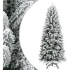 Image de vidaXL Sapin de Noël artificiel avec neige floquée 240 cm PVC et PE345192