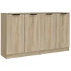 Image de vidaXL Vidaxl Buffets 2 Pcs Chêne Sonoma 60x30x70 Cm Bois D'ingénierie