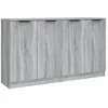 Image de vidaXL Vidaxl Buffets 2 Pcs Sonoma Gris 60x30x70 Cm Bois D'ingénierie