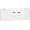 Image de vidaXL Vidaxl Buffets 3 Pièces Blanc Bois D'ingénierie