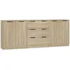 Image de vidaXL Vidaxl Buffets 3 Pcs Chêne Sonoma Bois D'ingénierie