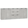 Image de vidaXL Buffets 3 pcs Gris bÃ©ton Bois d'ingÃ©nierie