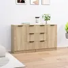 Image de vidaXL Buffets 2 pcs Chêne sonoma 60x30x70 cm Bois d'ingénierie3115790