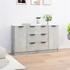 Image de vidaXL Buffets 2 pcs Gris béton 60x30x70 cm Bois d'ingénierie3115791