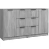Image de vidaXL Buffets 2 pcs Sonoma gris 60x30x70 cm Bois d'ingÃ©nierie