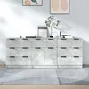 Image de vidaXL Buffets 3 pcs gris béton bois d'ingénierie3115799