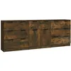 Image de vidaXL Vidaxl Buffets 3 Pcs Chêne Fumé Bois D'ingénierie