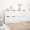 Image de vidaXL Buffets 2 pcs blanc 60x30x70 cm Bois d'ingénierie3115804