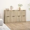 Image de vidaXL Buffets 2 pcs Chêne sonoma 60x30x70 cm Bois d'ingénierie