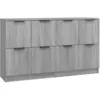 Image de vidaXL Buffets 2 pcs Sonoma gris 60x30x70 cm Bois d'ingÃ©nierie