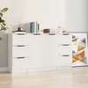 Image de vidaXL Vidaxl Buffets 3 Pcs Blanc Bois D'ingénierie