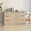 Image de vidaXL Vidaxl Buffets 3 Pcs Chêne Sonoma Bois D'ingénierie
