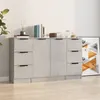 Image de vidaXL Buffets 3 pcs gris béton bois d'ingénierie3115839