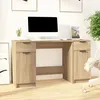 Image de vidaXL Vidaxl Bureau Avec Armoire Latérale Chêne Sonoma Bois D'ingénierie