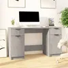 Image de vidaXL Bureau avec armoire latérale Gris béton Bois d'ingénierie3115911