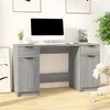 Image de vidaXL Bureau avec armoire latérale Sonoma gris Bois d'ingénierie3115914