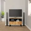 Image de vidaXL Meuble TV 70x33x46 cm Bois massif de manguier