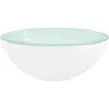 Image de vidaXL vidaXL Lavabo Verre trempé 30x12 cm Blanc