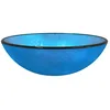 Image de vidaXL Lavabo Verre trempé 42x14 cm Bleu