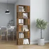 Image de vidaXL Bibliothèque/Séparateur de pièce Chêne fumé 60x24x186 cm816032