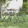 Image de vidaXL Ensemble à manger de jardin 3 pcs Maille Métal Anthracite