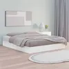 Image de vidaXL Cadre de lit Blanc 200x200 cm Bois massif