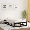 Image de vidaXL Cadre de lit sans matelas noir 90x200 cm bois massif820785