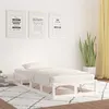 Image de vidaXL Cadre de lit sans matelas blanc 75x190 cm bois massif820822