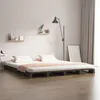 Image de vidaXL Lit de palette Gris 120x190 cm Bois pin massif Petit Double
