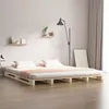 Image de vidaXL Lit de palette 135x190 cm Bois de pin massif Double821432
