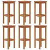 Image de vidaXL Vidaxl Tabourets De Bar 6 Pcs Bois Massif D'acacia