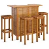 Image de vidaXL Ensemble de bar de jardin 5 pcs Bois d'acacia massif