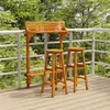 Image de vidaXL Ensemble de bar de balcon 3 pcs Bois d'acacia massif3116003