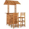 Image de vidaXL Vidaxl Ensemble De Bar De Jardin 3 Pcs Bois D'acacia Solide
