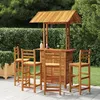 Image de vidaXL Ensemble de bar de jardin 5 pcs Bois d'acacia solide