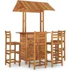 Image de vidaXL Vidaxl Ensemble De Bar De Jardin 5 Pcs Bois D'acacia Solide