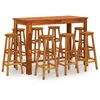 Image de Vidaxl Ensemble De Bar De Jardin 9 Pcs Bois D'acacia Solide