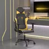 Image de vidaXL Chaise de jeu de massage Noir et dorÃ© Similicuir