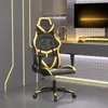 Image de vidaXL Chaise de jeu de massage Noir et doré Similicuir